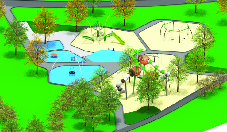 Western Springs Park Option 1 3D1