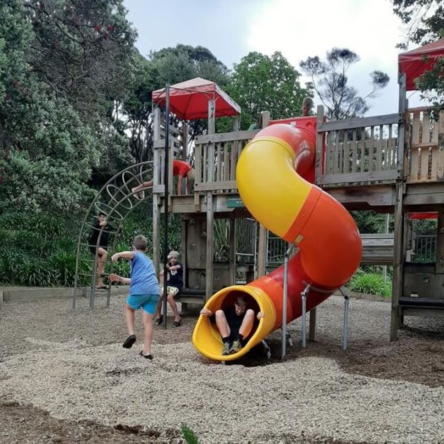 Camp Bentzon on Kawau Island is a charitable trust looking after school and community groups in the area. Playco was happy to supply this colourful slide at cost in December 2020. 
Needing to be barged over to the island, the slide is a great addition to the neighbourhood!
#slide #playground #playgrounds #nzplayrgounds #playequipment #playgroundfun #transport #kawau #newzealandplayground #playstartshere #expertsatplay